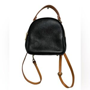 Stylish Black and Brown Women's Backpack